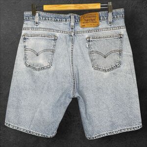 Vintage‎ Levi’s 505 Men’s Blue Jean Shorts Jorts 34x9 Y2K Distressed Grunge Dad